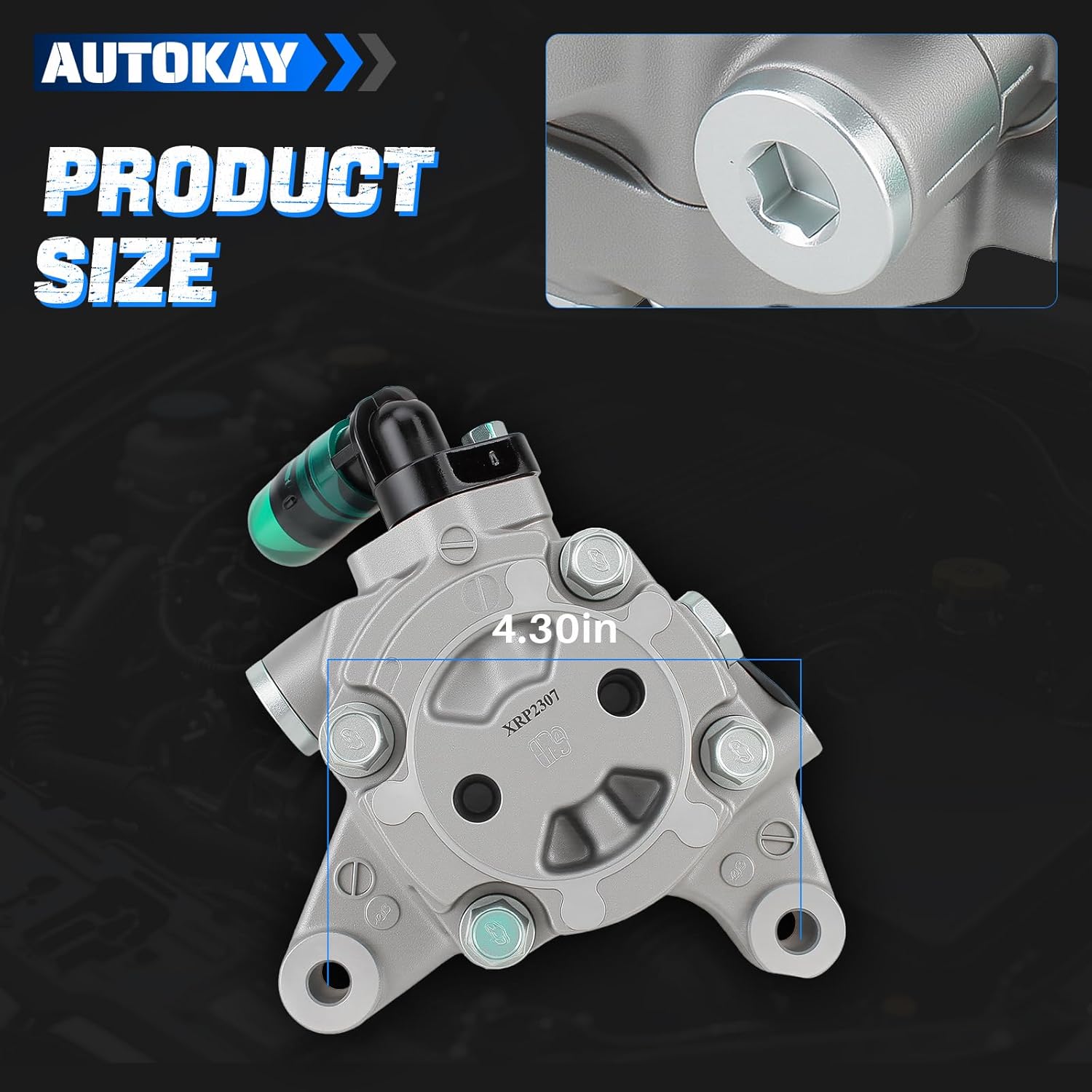 AUTOKAY Power Steering Pump SP5419 for Honda CR-V Accord Element for Acura TSX RSX RDX 2006-2007