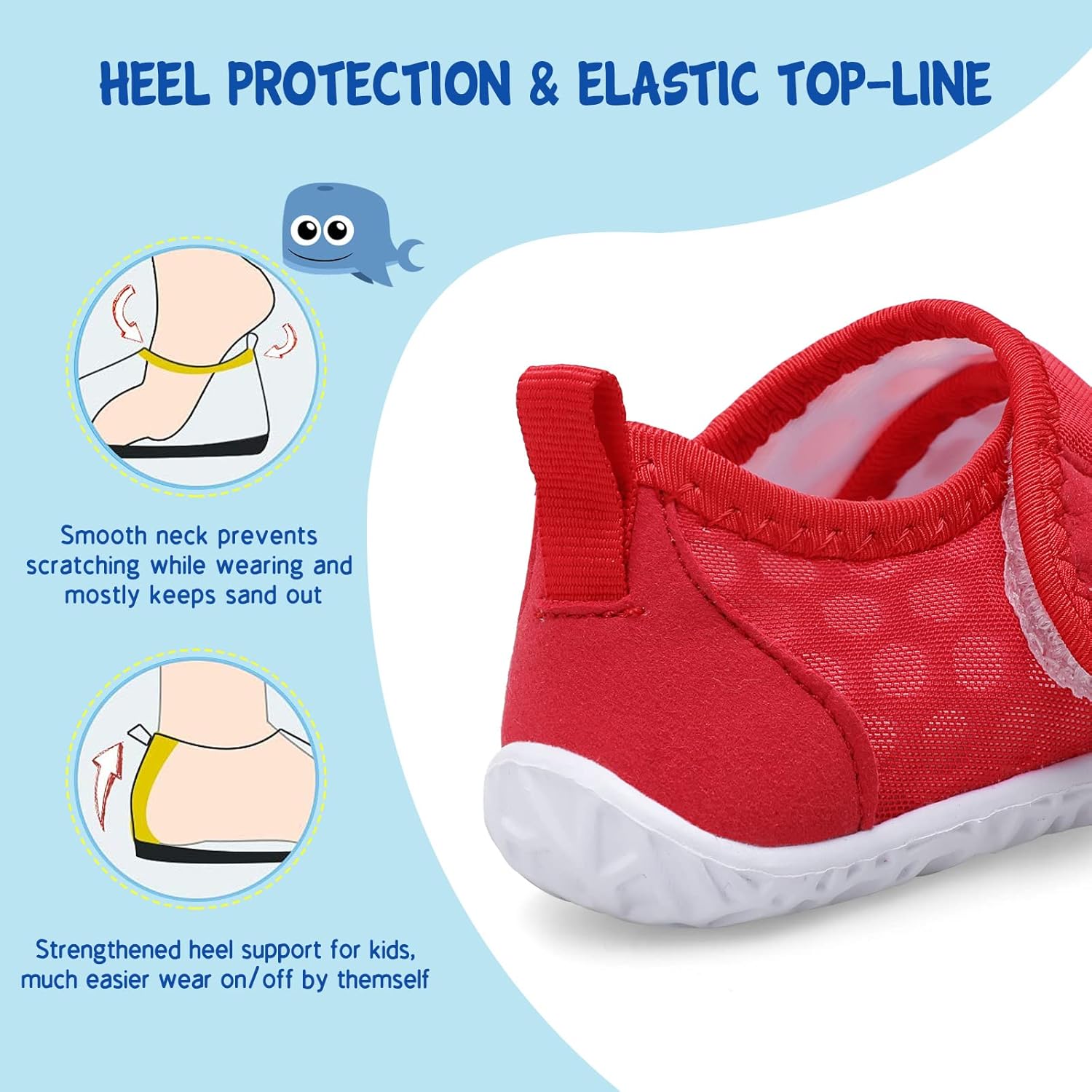 LeIsfIt Toddler Water Shoes Boys Girls Barefoot Aqua Socks Kids Breathable Quick-Dry Swim Shoes for Beach Pool Surf - Image 5