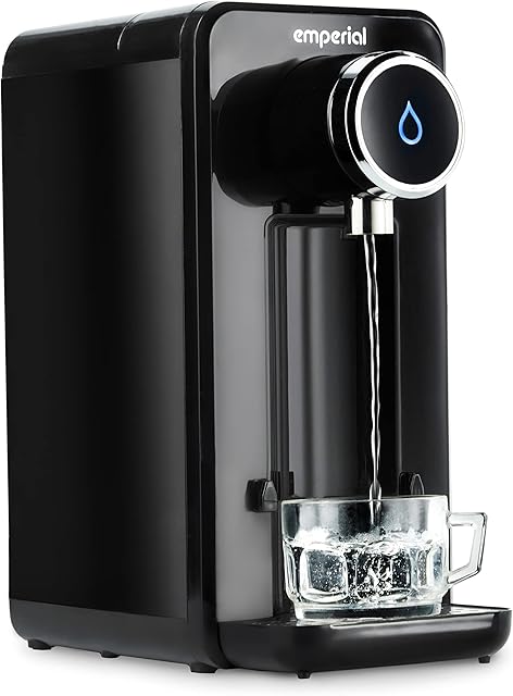 Emperial Instant Hot Water Dispenser Kettle, 2.5L Tank, Fast Boil, Easy Clean, Detachable Drip Tray - Black