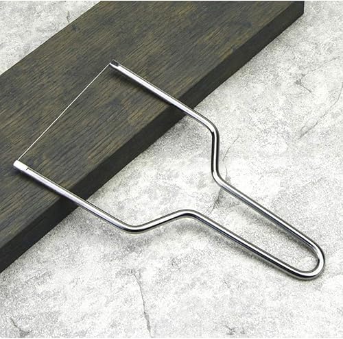 Miniatura 5 de E-outstanding Paquete de 2 rebanadores de queso de acero inoxidable, herramienta de alambre para queso para mantequilla para hornear foie gras