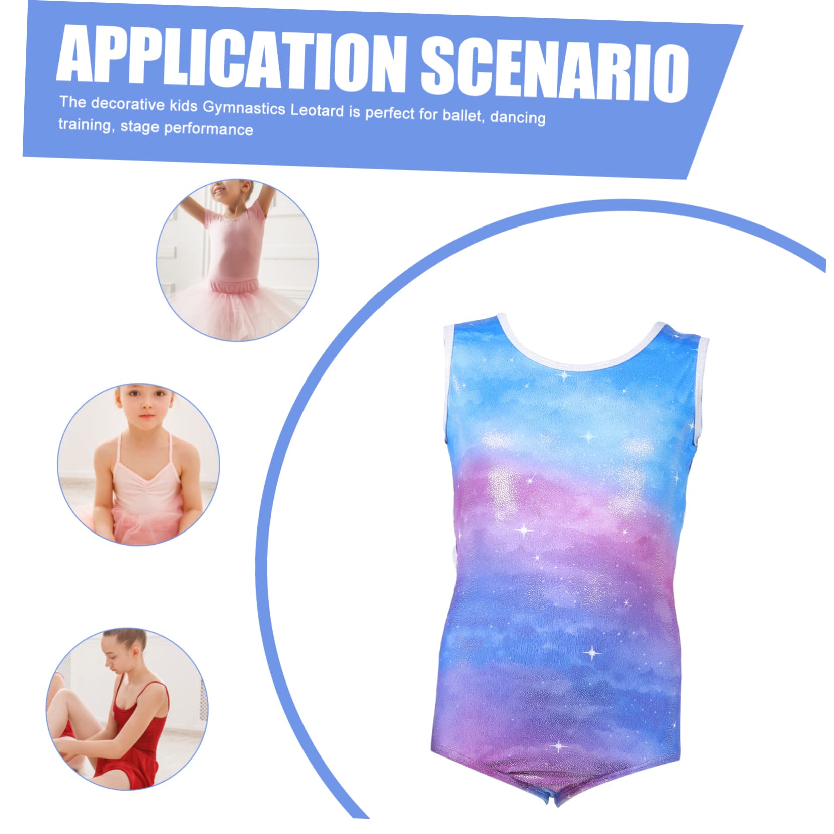 Tanzkleidung Gymnastikkleidung trikot für kinder Gymnastikanzug für Kinder Trikots für Mädchen Mädchen-Gymnastik-Outfit Gymnastiktrikots Waschbarer Gymnastikanzug Elasthan