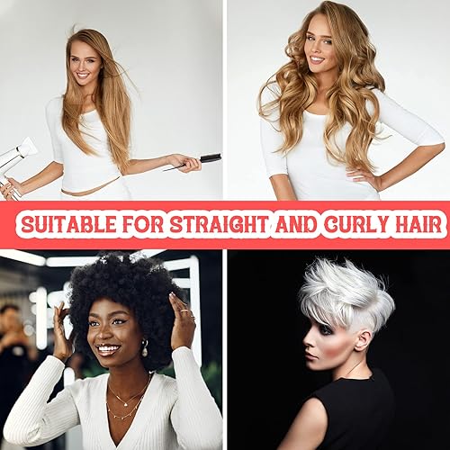 Miniatura 6 de Frienda 2 piezas de cepillo de pelo de broma de cerdas de jabalí peine para mujeres, cerdas de nailon de jabalí de salón de belleza, estilo de