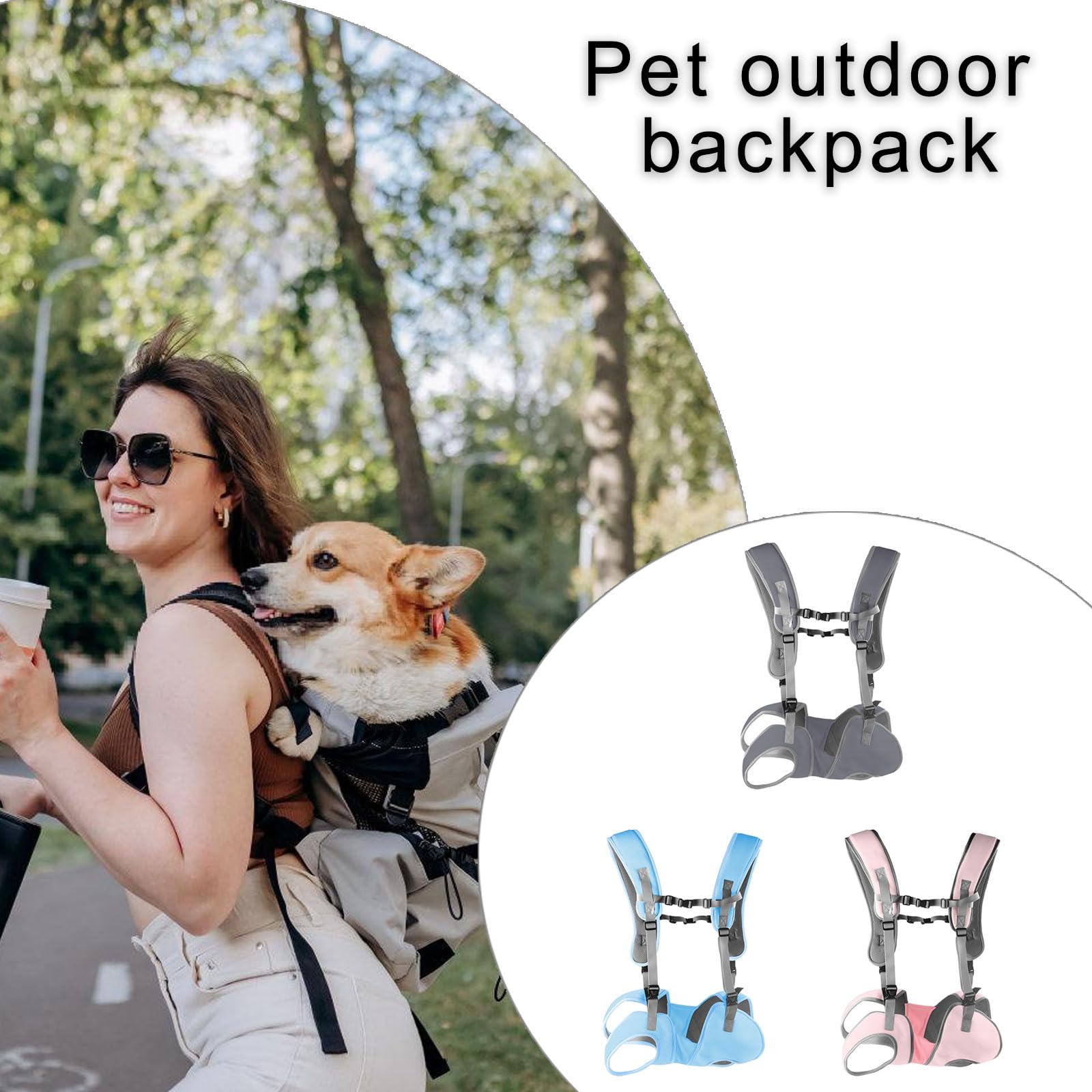 Zaino per Animali Domestici Borsa da Trasporto per Gatti Borsa Morbida capacità con Cinghia Sicurezza e Tasca Borsa da Trasporto per Animali Traspirante Borsa da Turismo Borsa per Cani