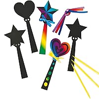 Vista 1 de Baker Ross Scratch Art, 18cm, Assorted 12 Pack