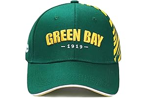 Green Bay Football Caps for Men: Show Your Team Pride with Embroidered Baseball Hats
