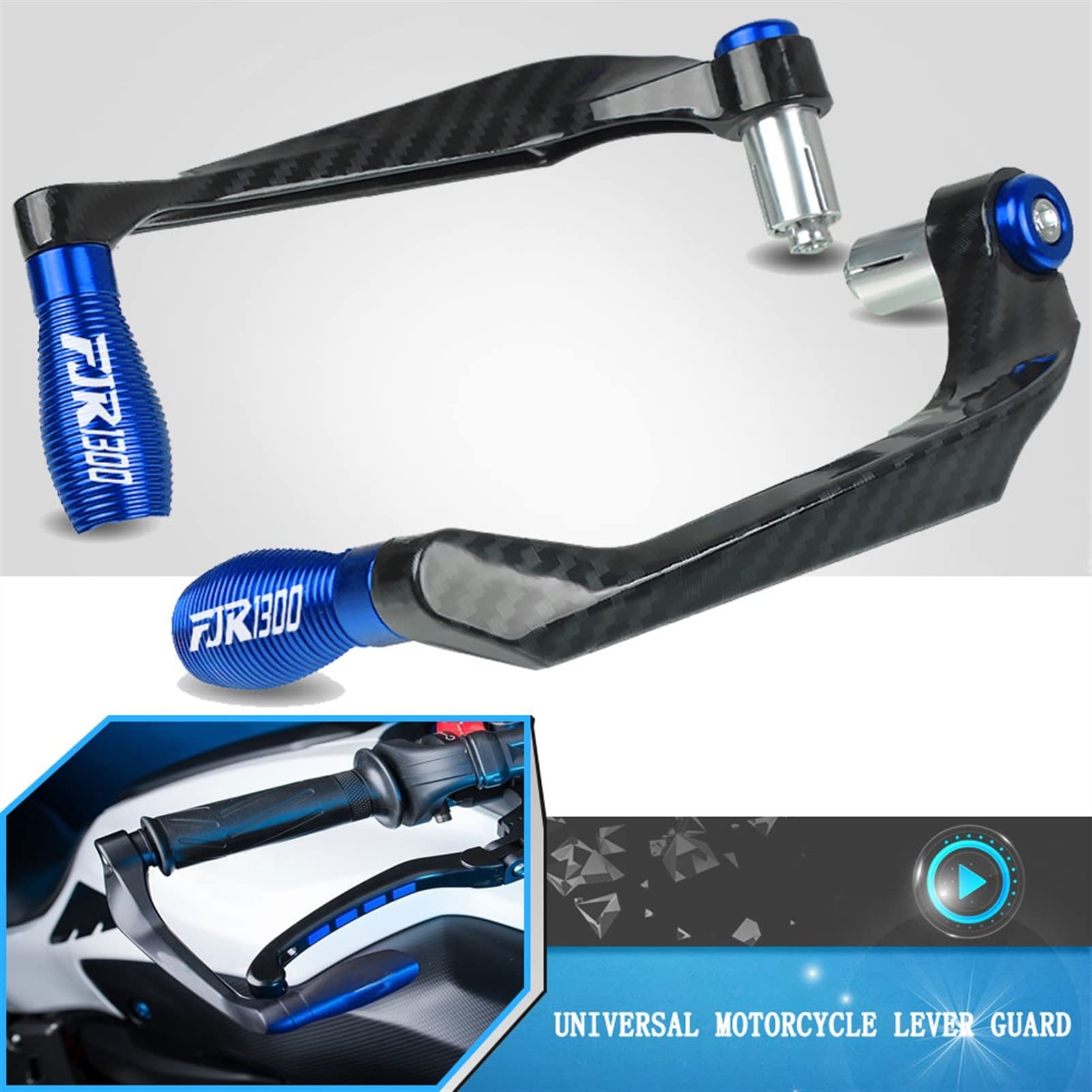 Universal Motorrad Hebelschutz Motorrad Lenker Bremse Kupplungshebel Schutz Mit 7/8 "22mm Für FJR1300 FJR 1300 FJR1300A 2004-2017(G)
