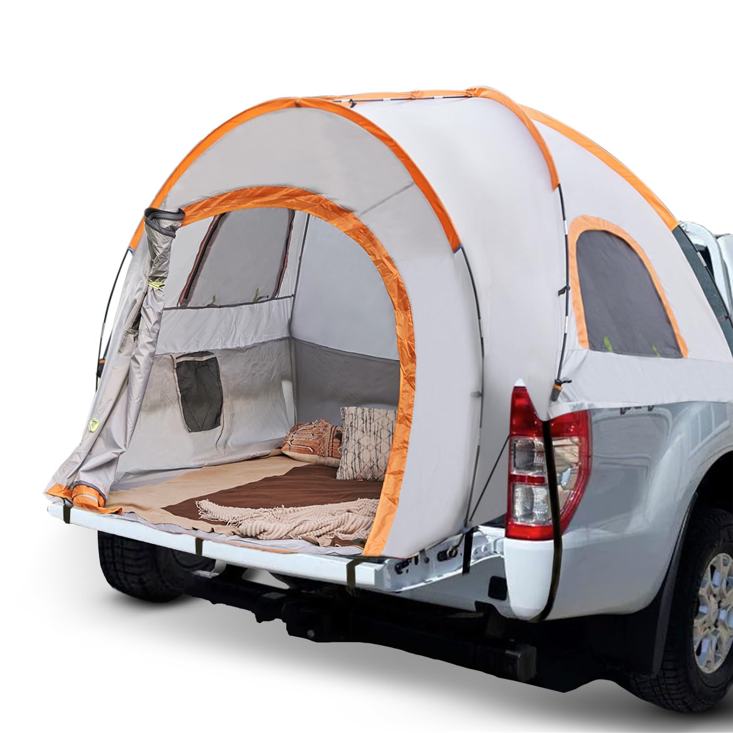 ZHIDONGZHI Truck Bed Tent, Pickup Truck Tent with Rain Layer and Carry ...