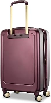 Samsonite Mobile Solutions 2 Carry-On Luggage, Expandable Spinner Suitcase with Laptop Compartment, TSA Lock, Lightweight Travel Bag with Dual Spinner Wheels & WetPak Storage, Merlot