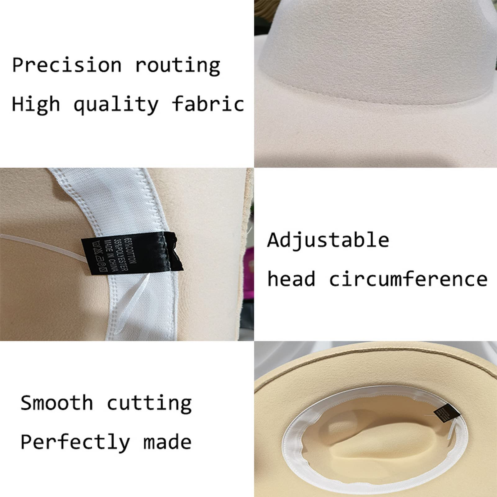 Faringoto Fedora Chapeau d'hiver de luxe pour femme