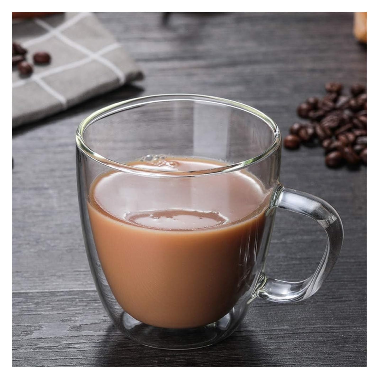 tasses à café à double paroi Tasses à chocolat Verres à café à double paroi Tasse à café glacée Tasses à café en verre transparent Verres à café parfaits for expresso, latte, cappuccinos(6cups)