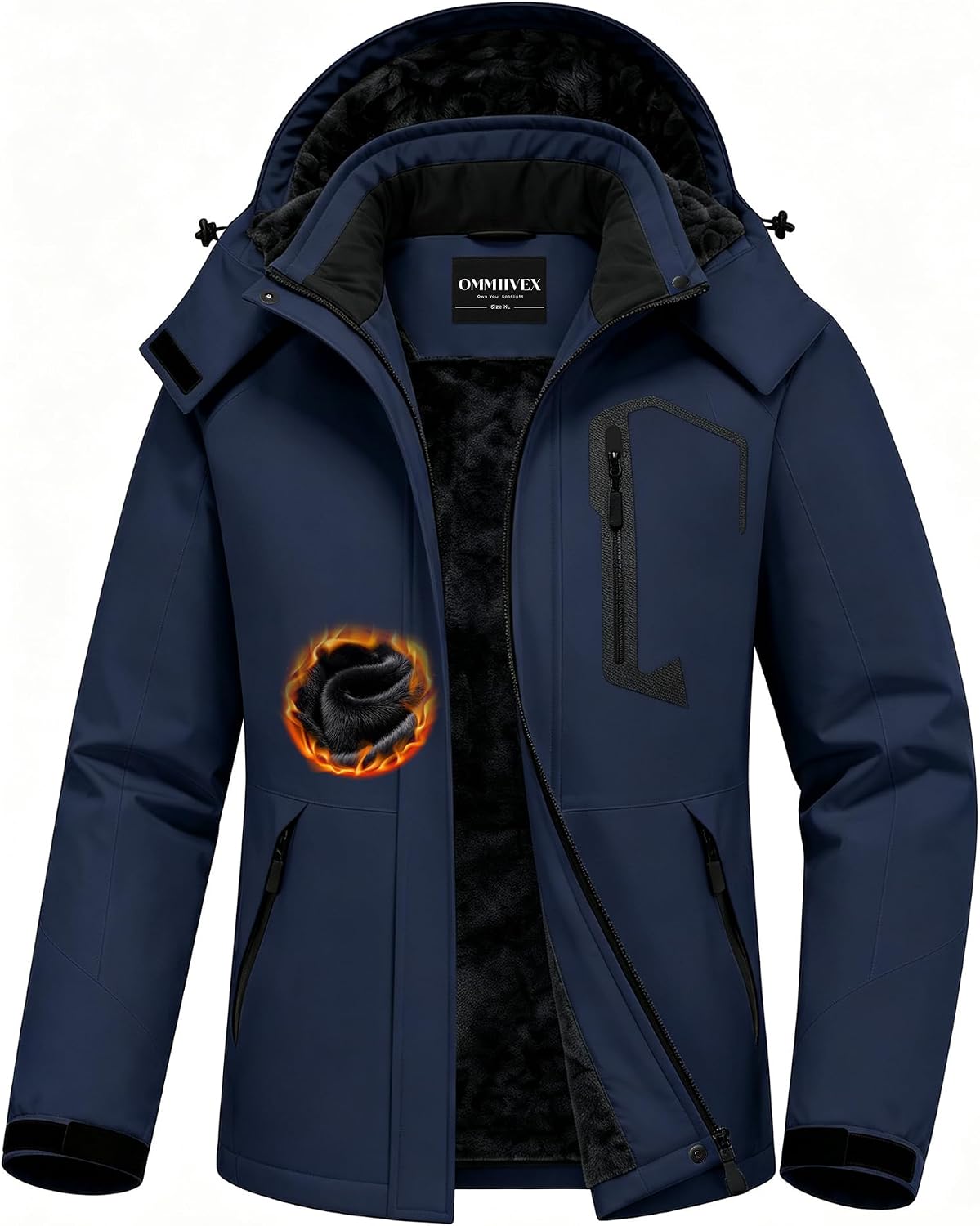 Womens Waterproof Ski Jacket Warm Hooded Snow Coat Winter Essential Outdoor