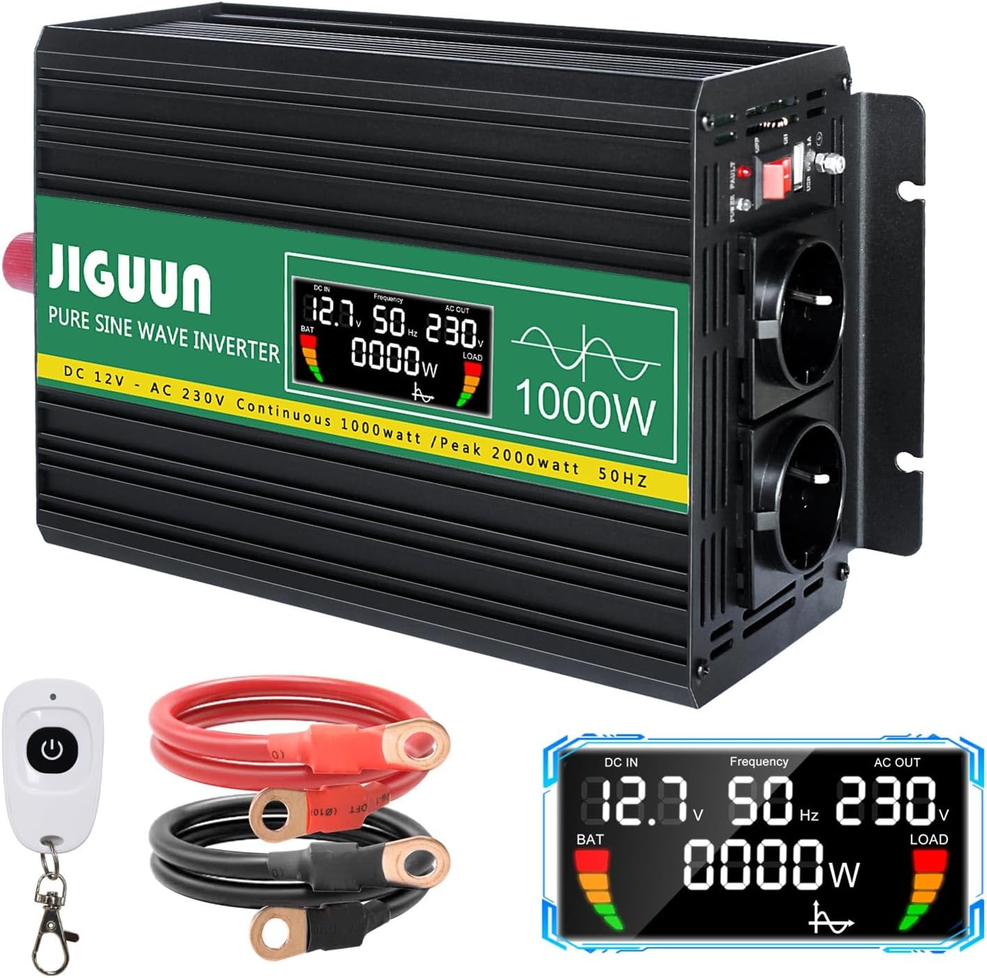 SURNICE Presa Programmabile Con Telecomando – 3 Prese Elettriche + Telecomando – Portata 80m, Funzione On/Off Totale – Sicurezza Bambini, 230V, Batteria Inclusa