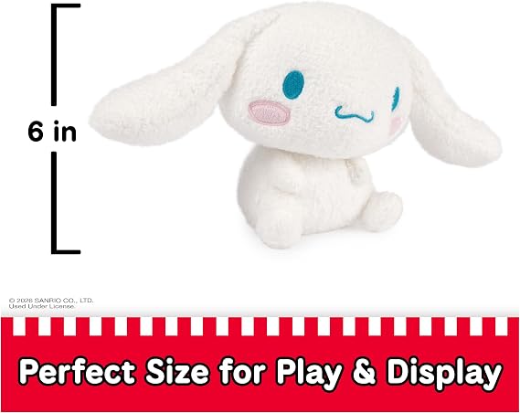 GUND Sanrio Cinnamoroll Plush, Premium Stuffed Animal for Ages 1 and Up, 6, White