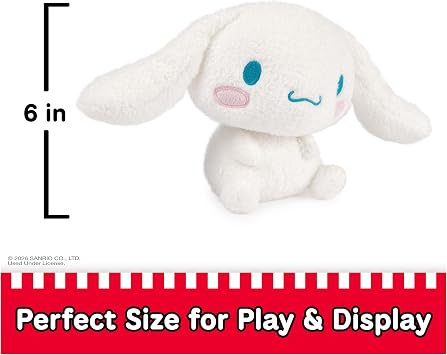 GUND Sanrio Cinnamoroll Plush, Premium Stuffed Animal for Ages 1 and Up, 6, White