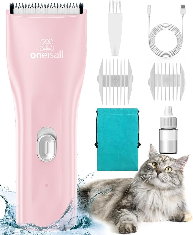 Máquina de Tosa Elétrica oneisall para Gatos com Pelos Embaraçados e Lâmina de Cerâmica