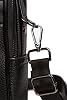 Av A Dos Men's Black Phone Split Leather Hand Shoulder Cross Strap Bag Medium Size