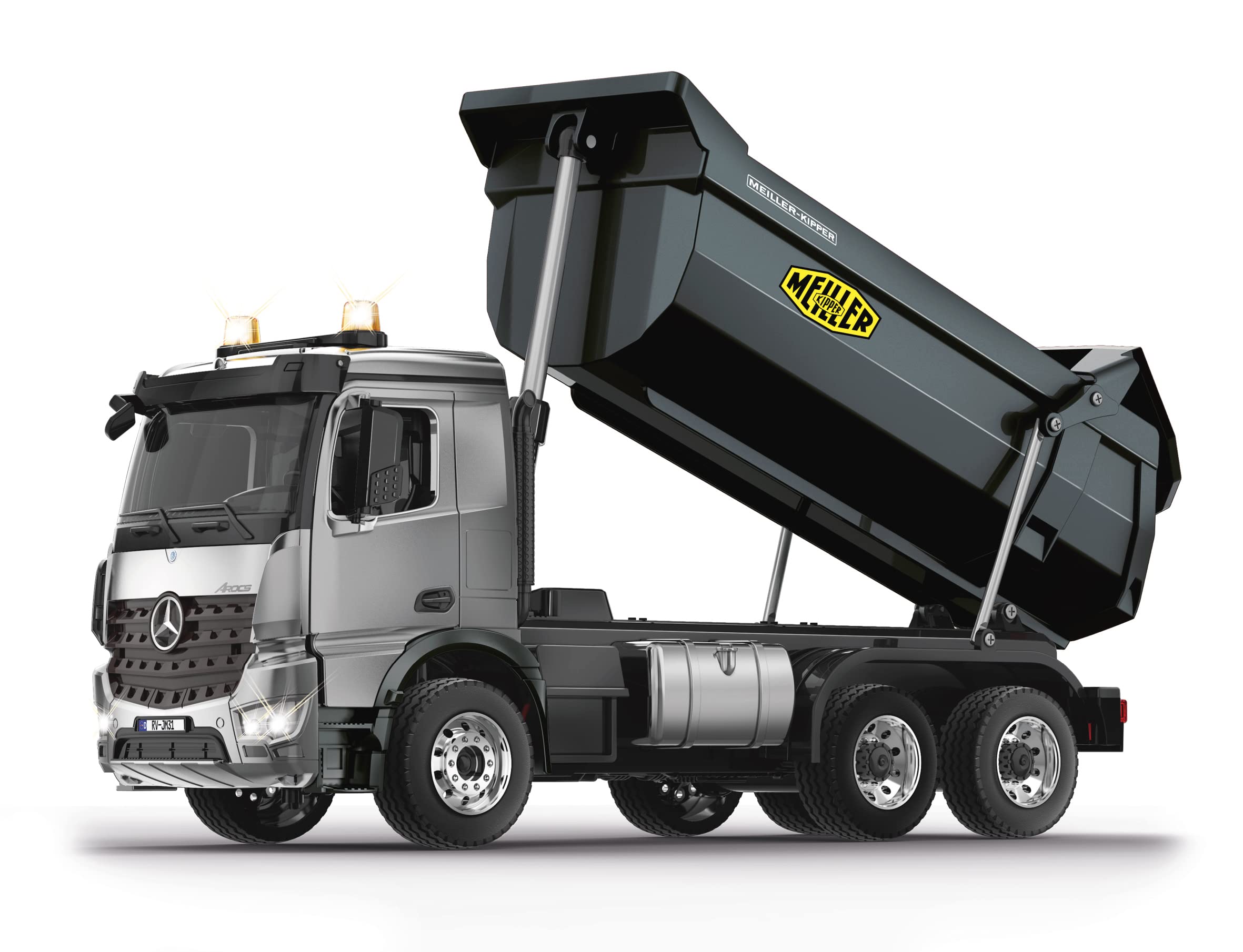 Jamara dump truck Mercedes Arocs 1:20 2.4Ghz grey : Amazon.nl