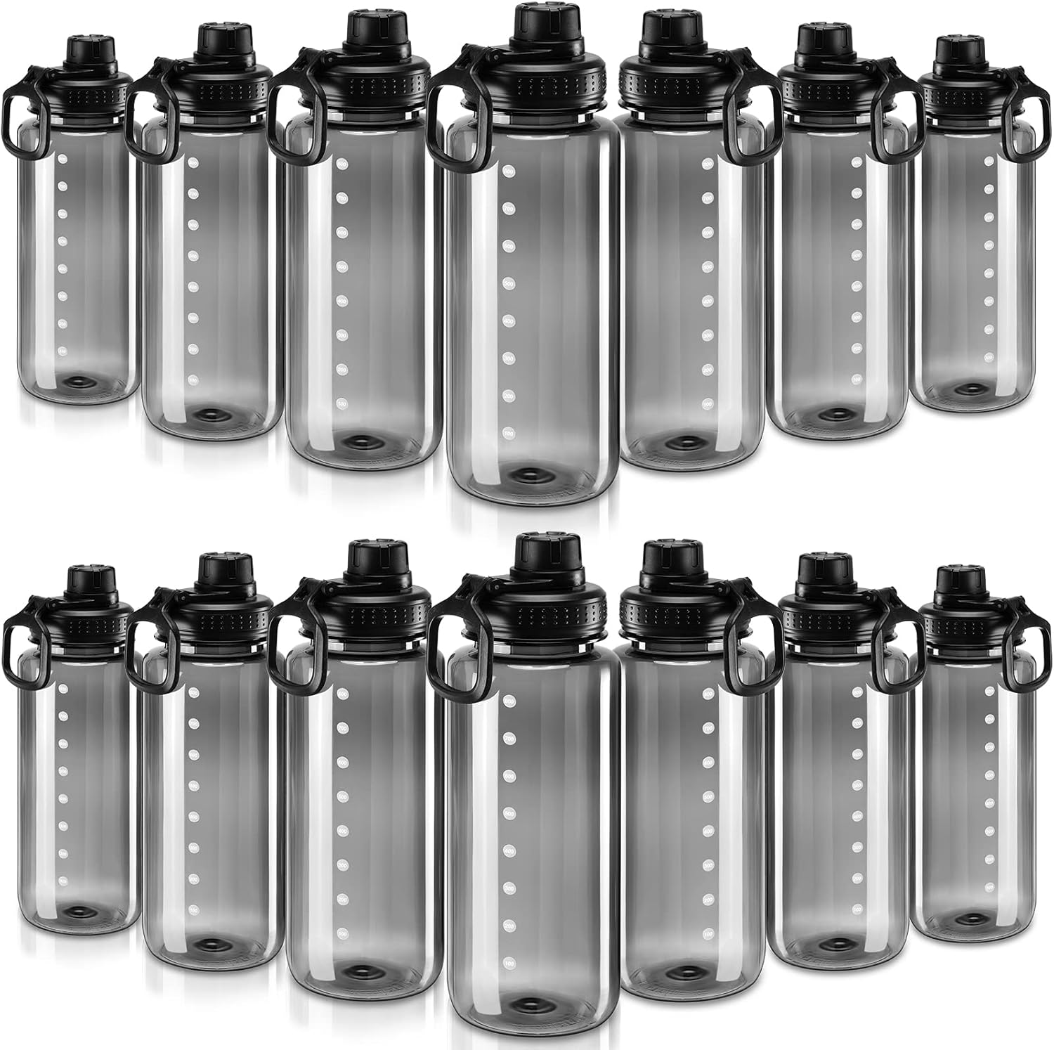 14 Pieces 27 oz Plastic Water Bottles Bulk Gym Sports