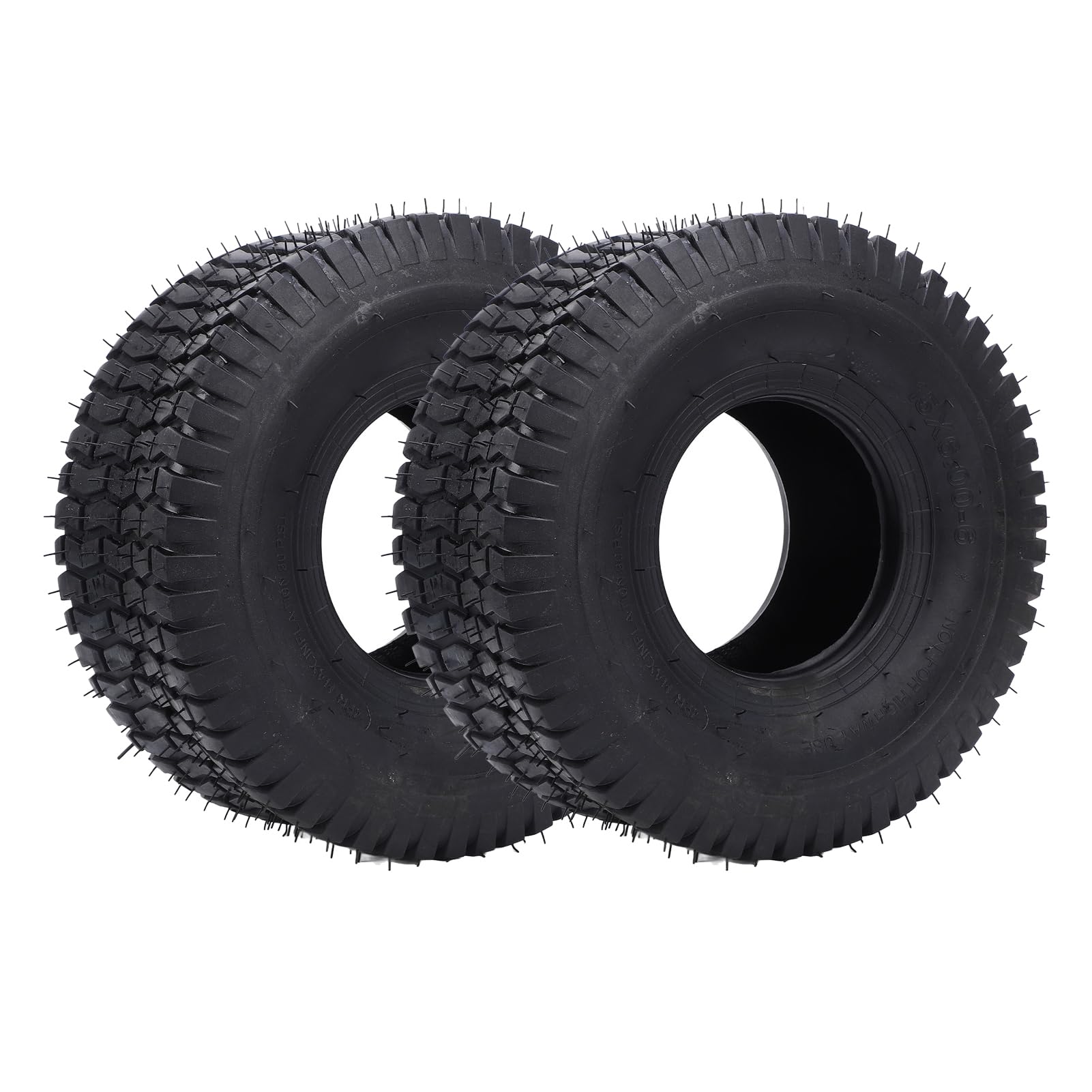 Neumático de Tractor de Jardín Resistente sin Cámara 15x6.00-6 para Cortacésped