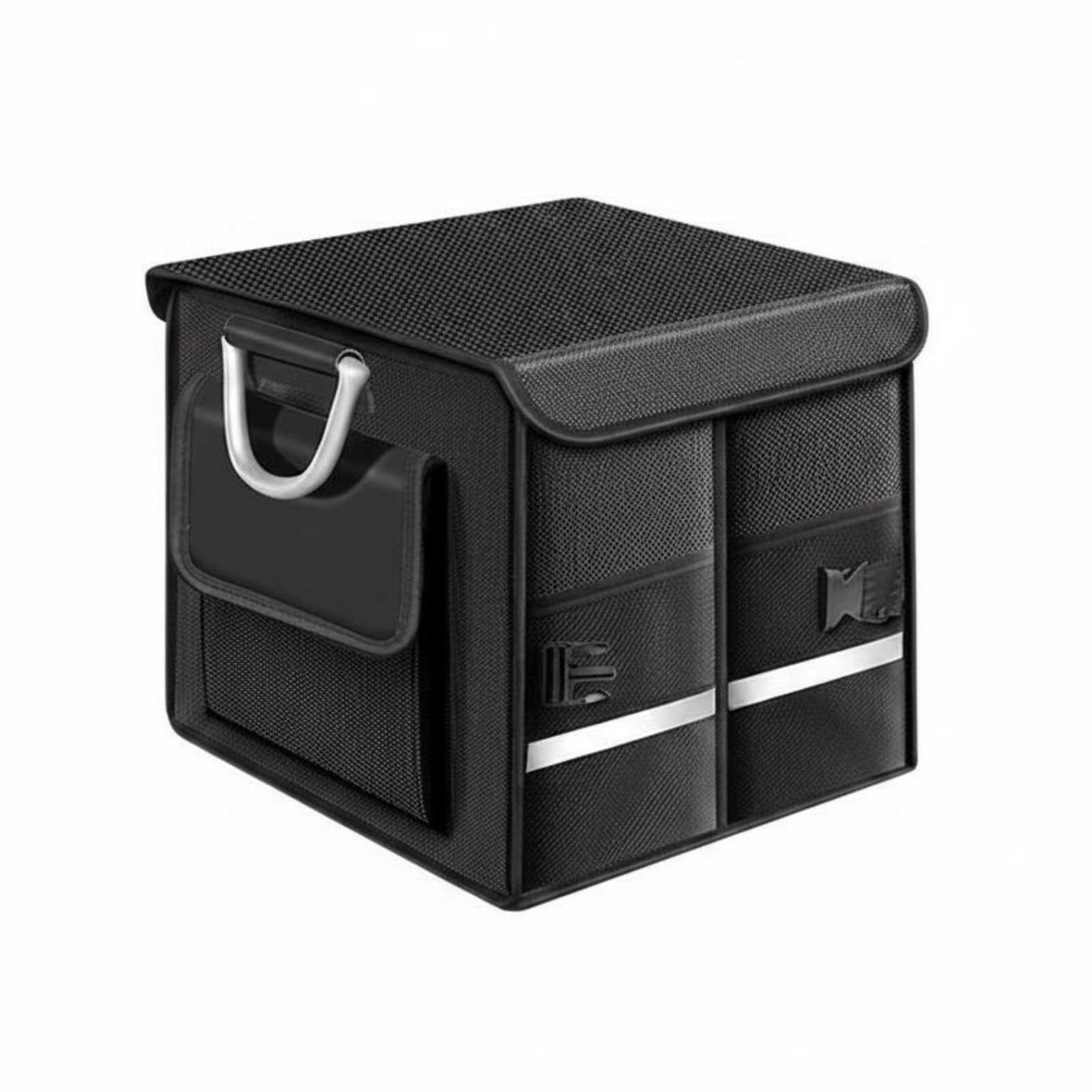 Organisateur de coffre noir 36L en tissu imperméable premium pour voiture