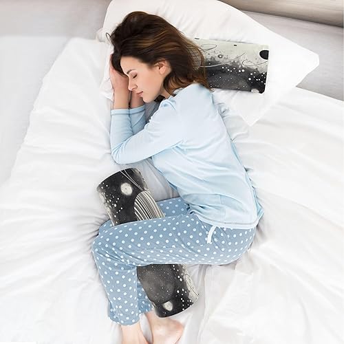 Miniatura 6 de Planet Star White Bolster Pillow and Cover Neck Roll Pillow Sleeping Round Pillow Insert 17 Inch for Pillow with Neck Support Pillow Cylinder