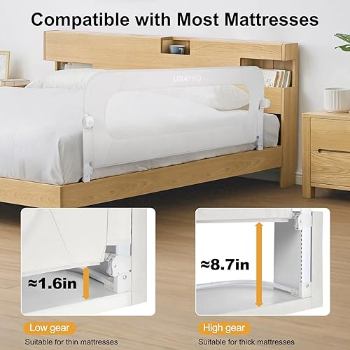 Miniatura 9 de Riel de cama para niños pequeños, rieles de cama para niños, para cama individual, matrimonial, Queen, King, litera, protector de riel de cama extra