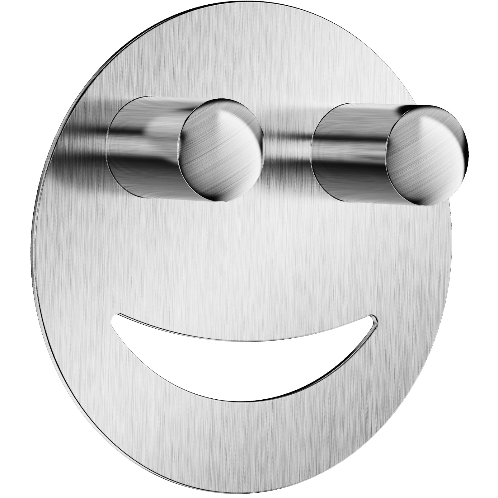Yoshiky Stainless Steel Smiley Face Dish Sponge Holder, Silver Sink Caddy Organizer Storage with Suction Cup for Kitchen, Rv Apartment Kitchen Accessories Decor Scrubber-Silver