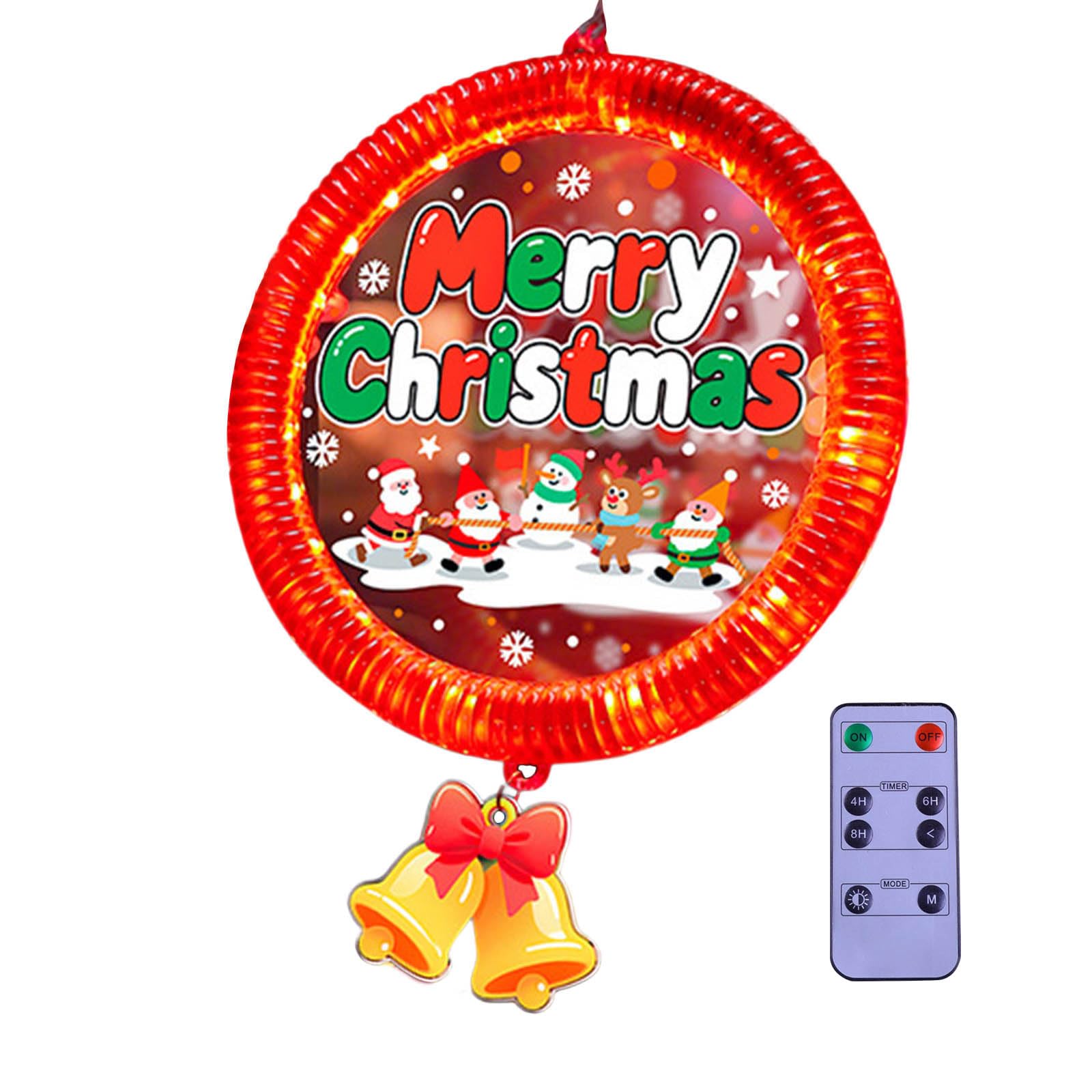 Hsioluted Flexible Polyacrylate LED Holiday Running Light Hoop Christmas Decoration for Inside Spaces Round LED String Radiances