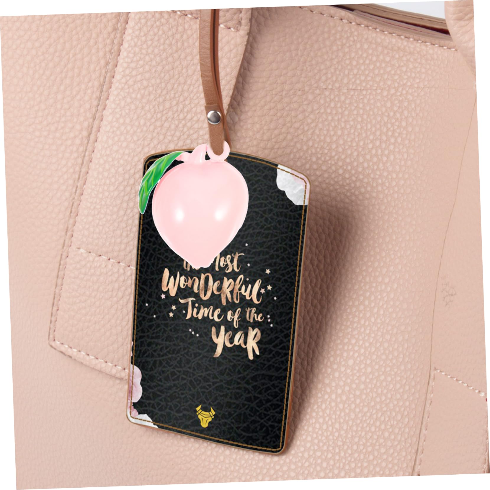 Happyyami 2sets 10pcs Peach Shape DIY Bells Japanese Style Craft Supply for Amulet and Dream Catcher Decorations Compact and Portable Bells Present for Holiday Parties 10pcs*2