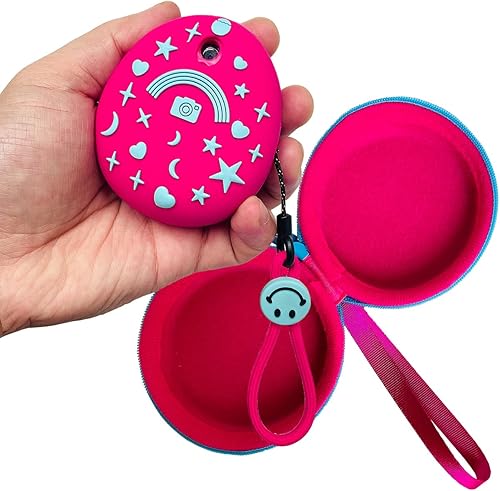 Miniatura 4 de JCHPINE Funda rígida de transporte y funda de silicona compatible con la máquina de juego virtual interactiva Tamagotchi Pix, protector de película