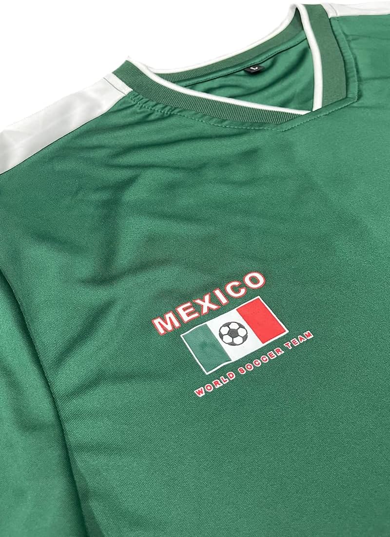 National Mexico Soccer Jersey World Futbol Cup Team Sports Uniform Futsal Athletic Top Shirt