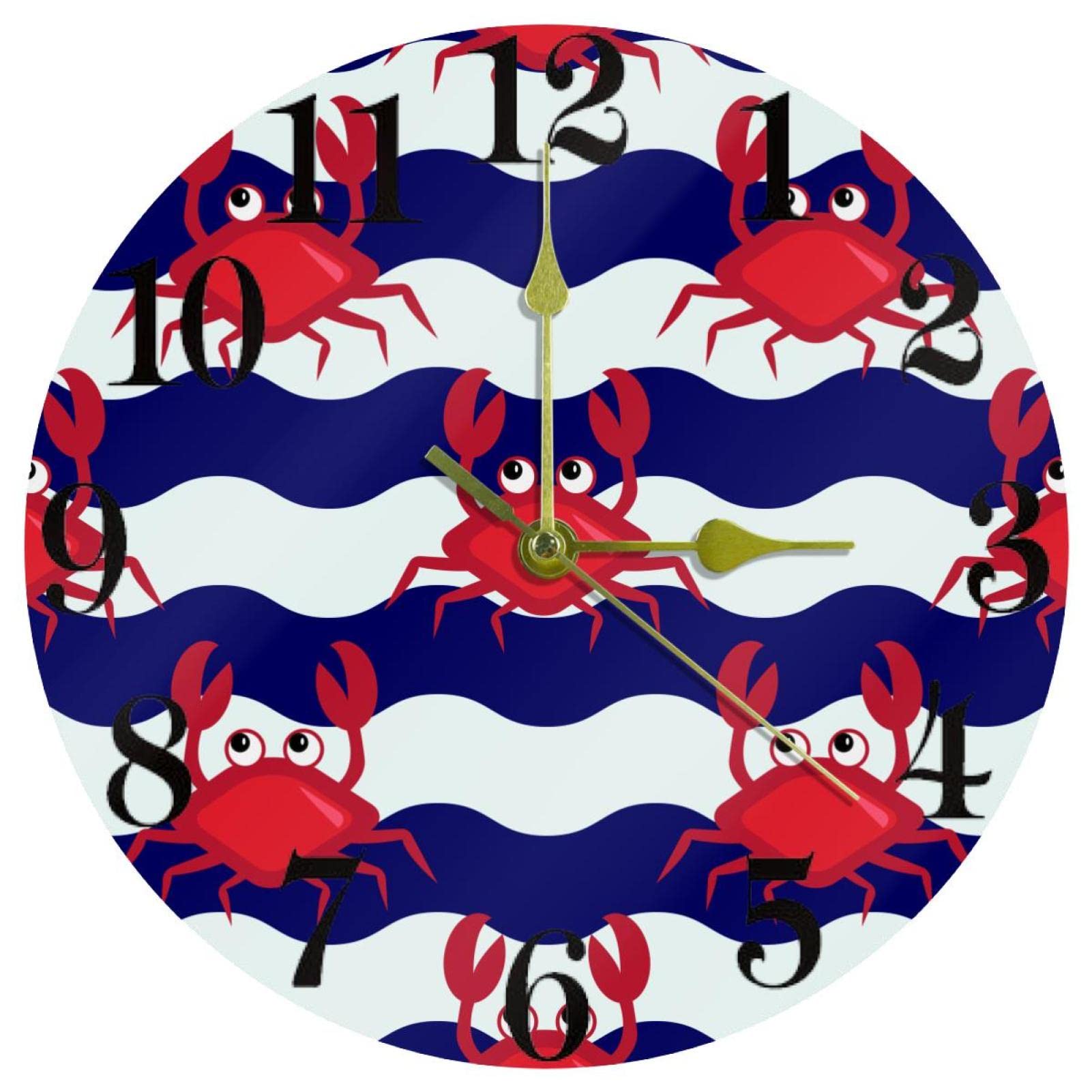 Horloge murale bleue et blanche pour retrouver le calme intérieur