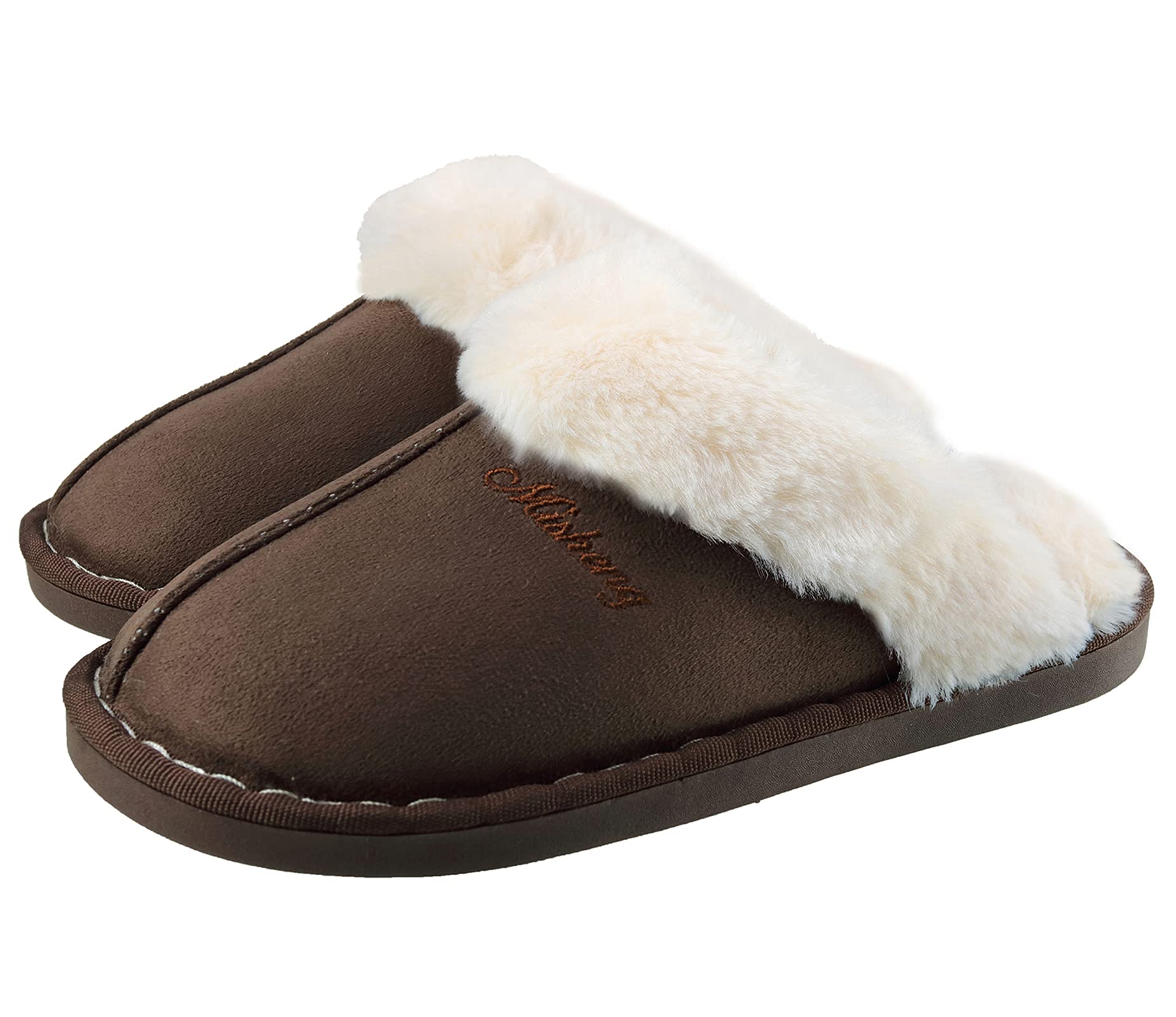 Inverno Pantofole Scamosciate da Donna Morbido Antiscivolo Scarpe Caldo Peluche Uomo Accogliente Memoria Schiuma Pantofole da Casa 34-45EU