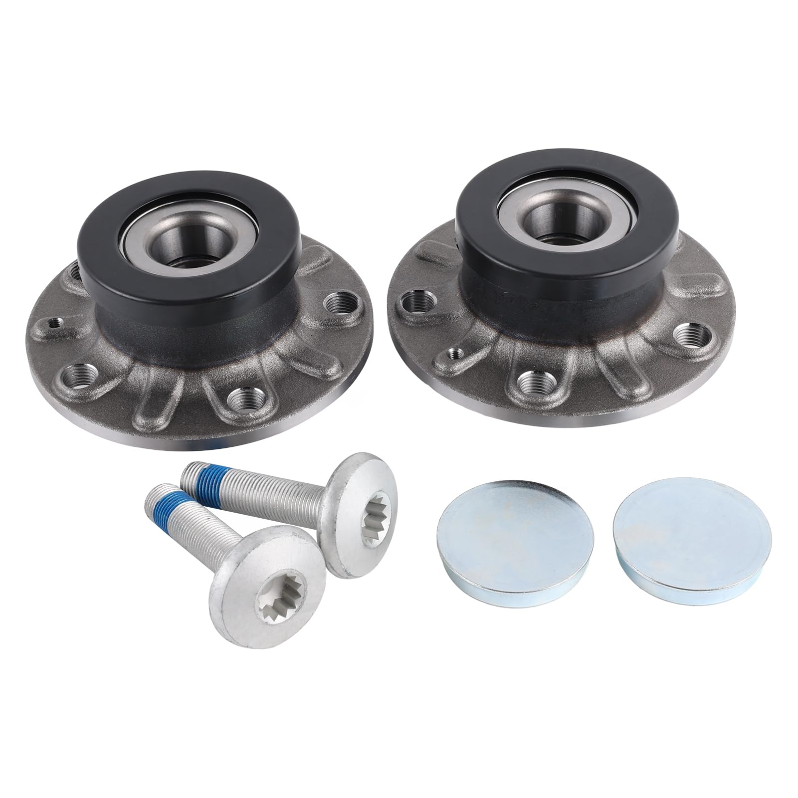 Lot de 2 roulements de roue arrière avec fonction ABS pour Golf V 1K1 BA5 Altea 5P1 Leon 1P1 Toledo III 5P2 A3 8P1 8P7 8VA 8VF Accessoires de voiture # 1K0598611 8V0598611 8V0598611 8V00 Référence