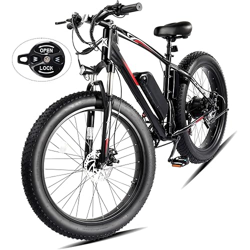 PEXMOR Electric Bike for Adults, 500W (Peak 750W) Mountain Commuter Ebike 48V 13AH Removable Battery, 50Miles 20MPH 27.5"/ 26" Fat Tire Electric Bicycle 7/21 Speed | Front Suspension, UL2849 Safe