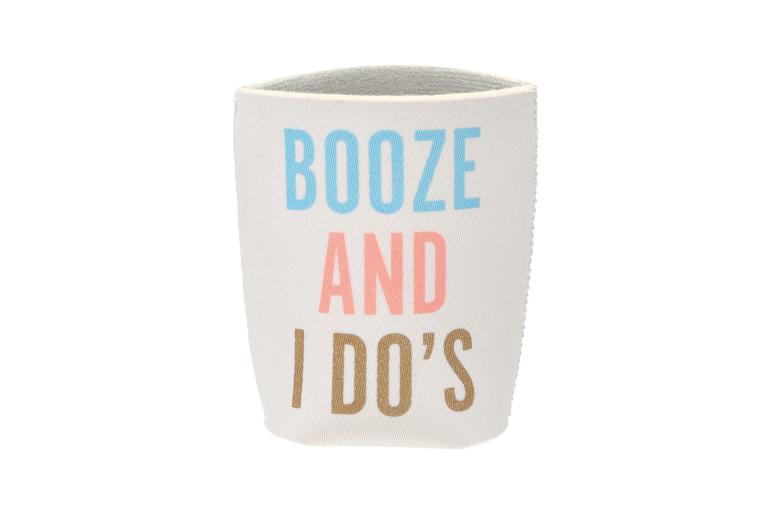 Pearhead Booze and I Dos Drink Sleeve, Wedding Accessory Beer Can Sleeve,  Party Cup Insulator, Bachelorette Gift Ideas, Bride To Be Gifts
