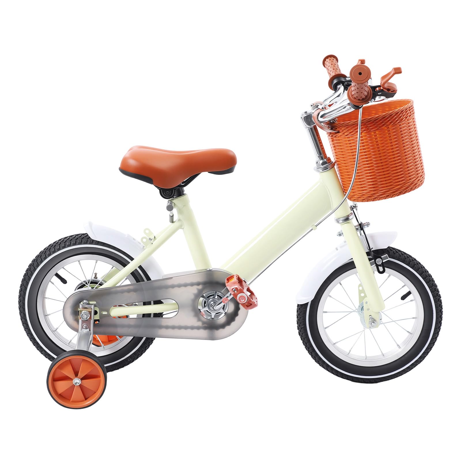EGBNSY 12 Zoll Kinder Fahrrad, Fahrrad Kinder, Kinderfahrrad ab 3 Jahre mit 40kg Tragkraft, Sitz & Lenker Verstellbar, Fahrrad 12 Zoll Stützräder und Klingel, Laufrad 12 Zoll für Jungen und Mädchen