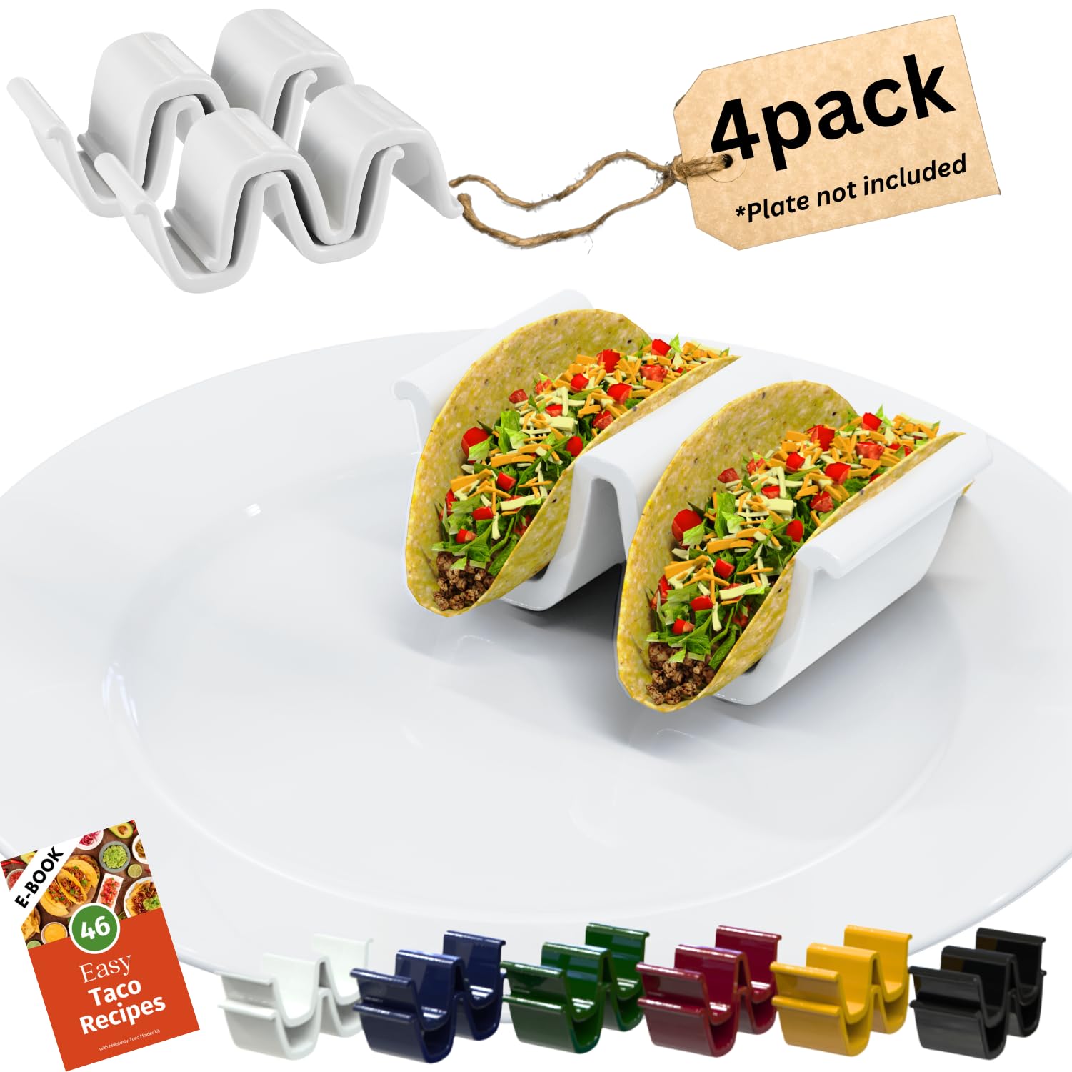 Photo 1 of HolaTasty Ceramic Taco Holders - 4 Pack