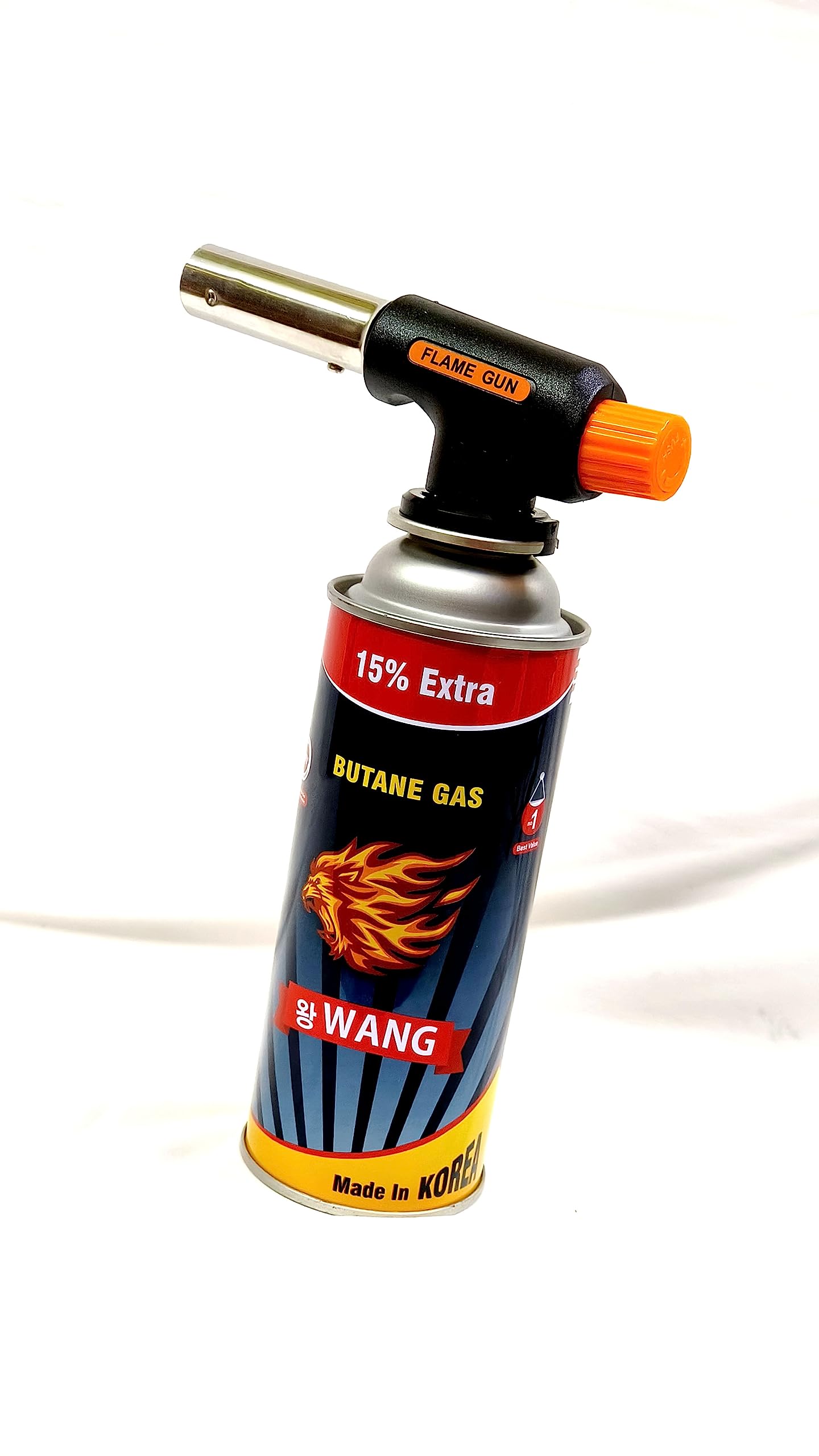 Generic 19Mm Caliber Butane Burner Blower Welding Outdoor Camping BBQ Gas Torch Lighter Flame Gun for Kitchen (One Butane Canister)