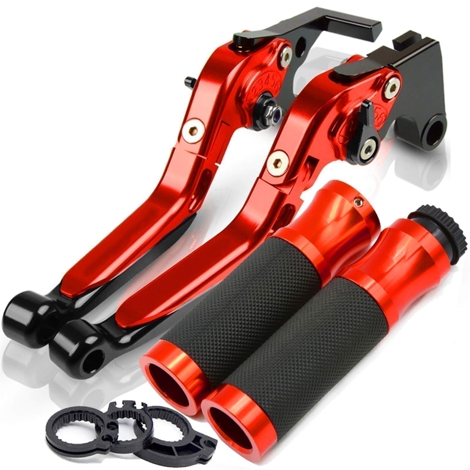 Manopole Della Leva Della Frizione Del Freno Del Motociclo CNC Per KAWASAKI ZZR600 ZZR 600 1990 1991-1997 1998 1999 2000 2001 2002 2003 2004 Leva Della Frizione Del Freno (Colore : Q)