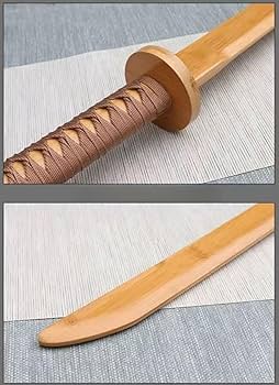Amazon | tangcheng 素振り用木刀 鞘 剣穂付き 全長 140cm 竹製