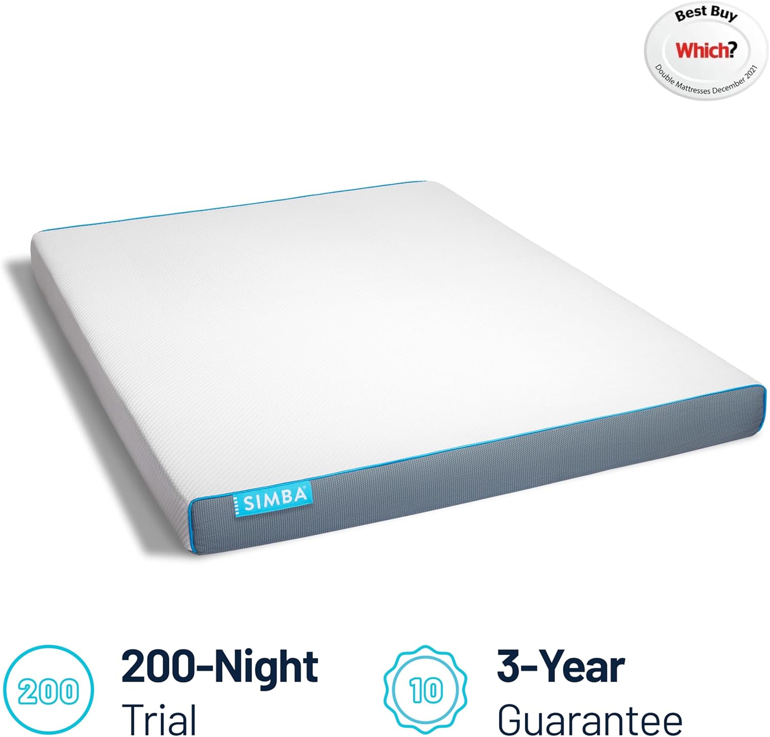 Simba Lite 15cm Cooling Foam Mattress, Simbatex Airflow Foam, Single 90×190 cm, UK-Made, Which? Best Buy, 200-Night Trial image 4