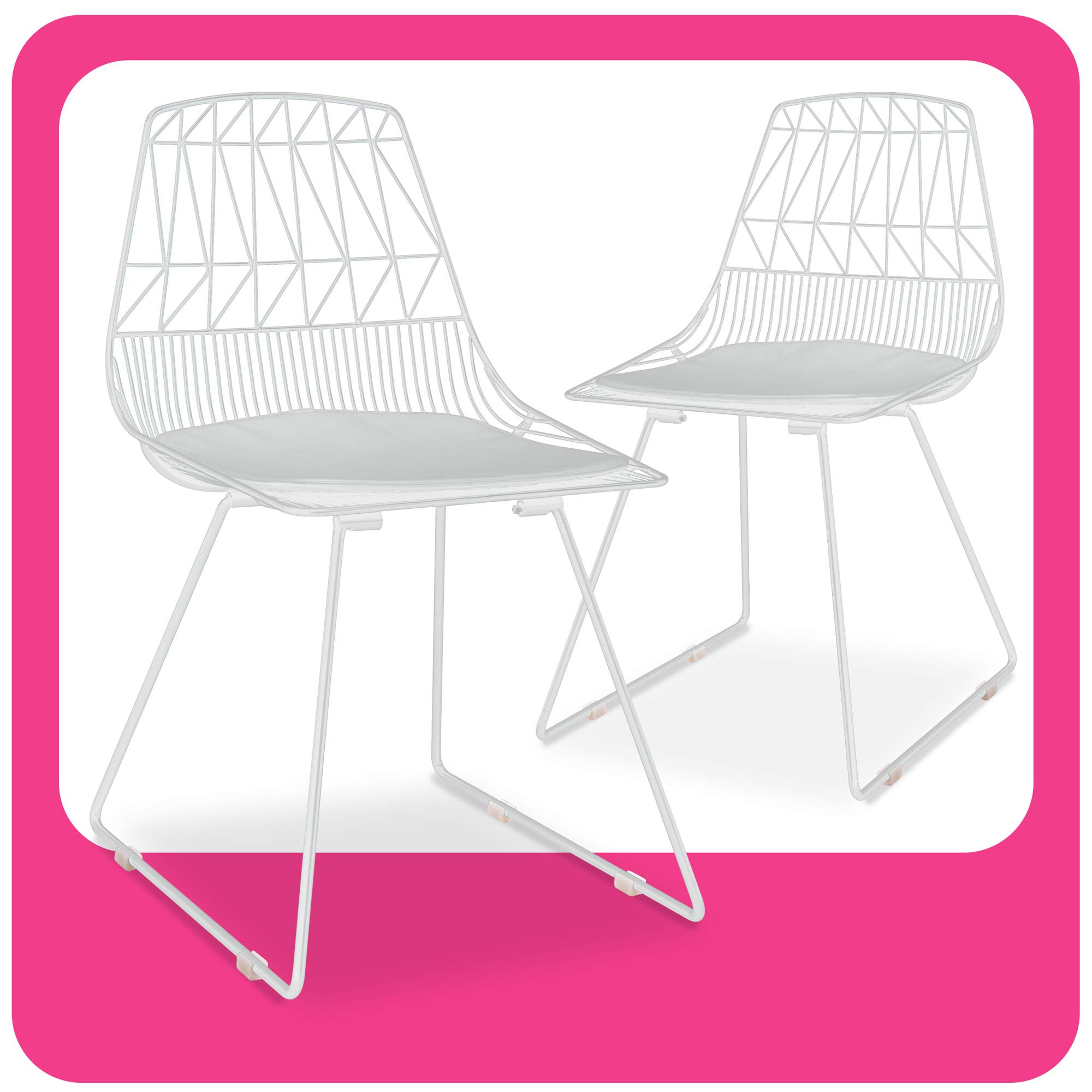 Adore Décor Vivi Dining Chair Set, French White