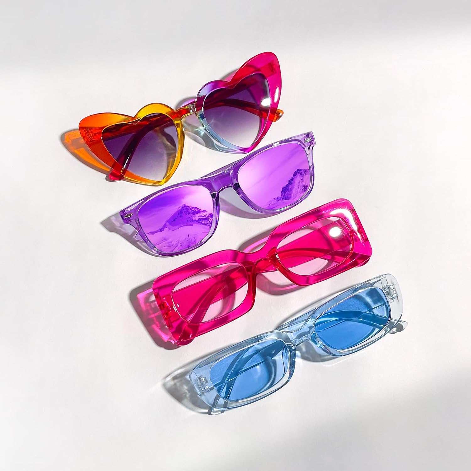 SUNOVELTIES 12 Mixed Style Sunglasses Classic Retro Party Favors Eyewear Costume Accessories Bulk Glasses for Unisex Adult