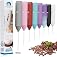 Powerful Milk Frother Handheld Foam Maker, Mini Whisk Drink Mixer for Coffee, Cappuccino, Latte, Matcha, Hot Chocolate, 