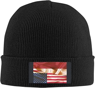 Beanie Knitted Hat for Men Women Niger Skull Cap Skullies Winter Fall Warm Knit Stocking Hats Black