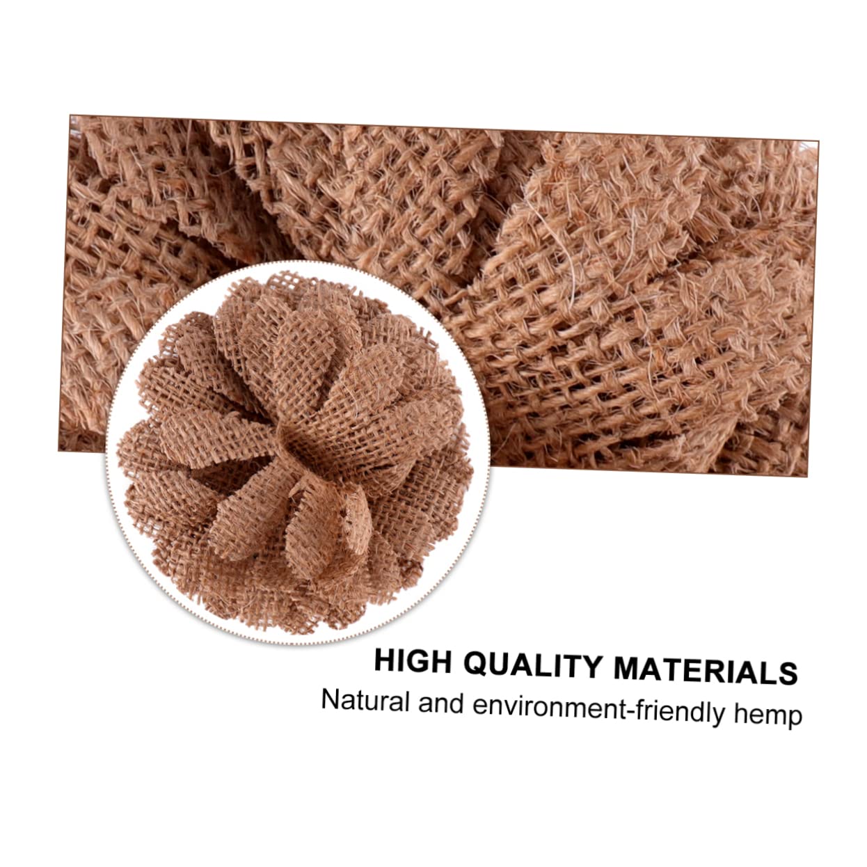 Artibetter 3 Sätze Teiliges Set DIY Jute Blumen Dekoration Für Hochzeiten Und Partys Natürlichem Leinen Für Handwerk Und Kreative Projekte Romantische Zu Schaffen 9 Stücke * 3