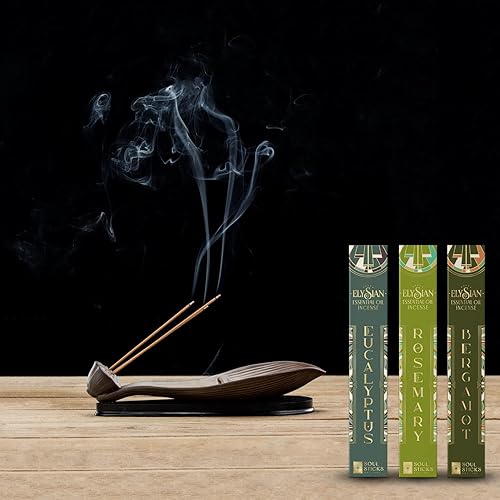 Miniatura 3 de Soul Sticks Elysian - Juego variado de 3 unidades, 10 varillas por paquete, aceites esenciales naturales, juegos de incienso con fragancia,