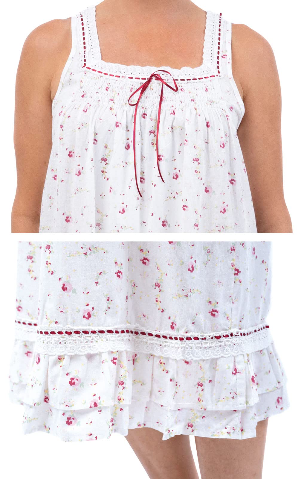 The 1 For U Daphne - Camicia da notte vittoriana da donna, 7 taglie XS-XXXL