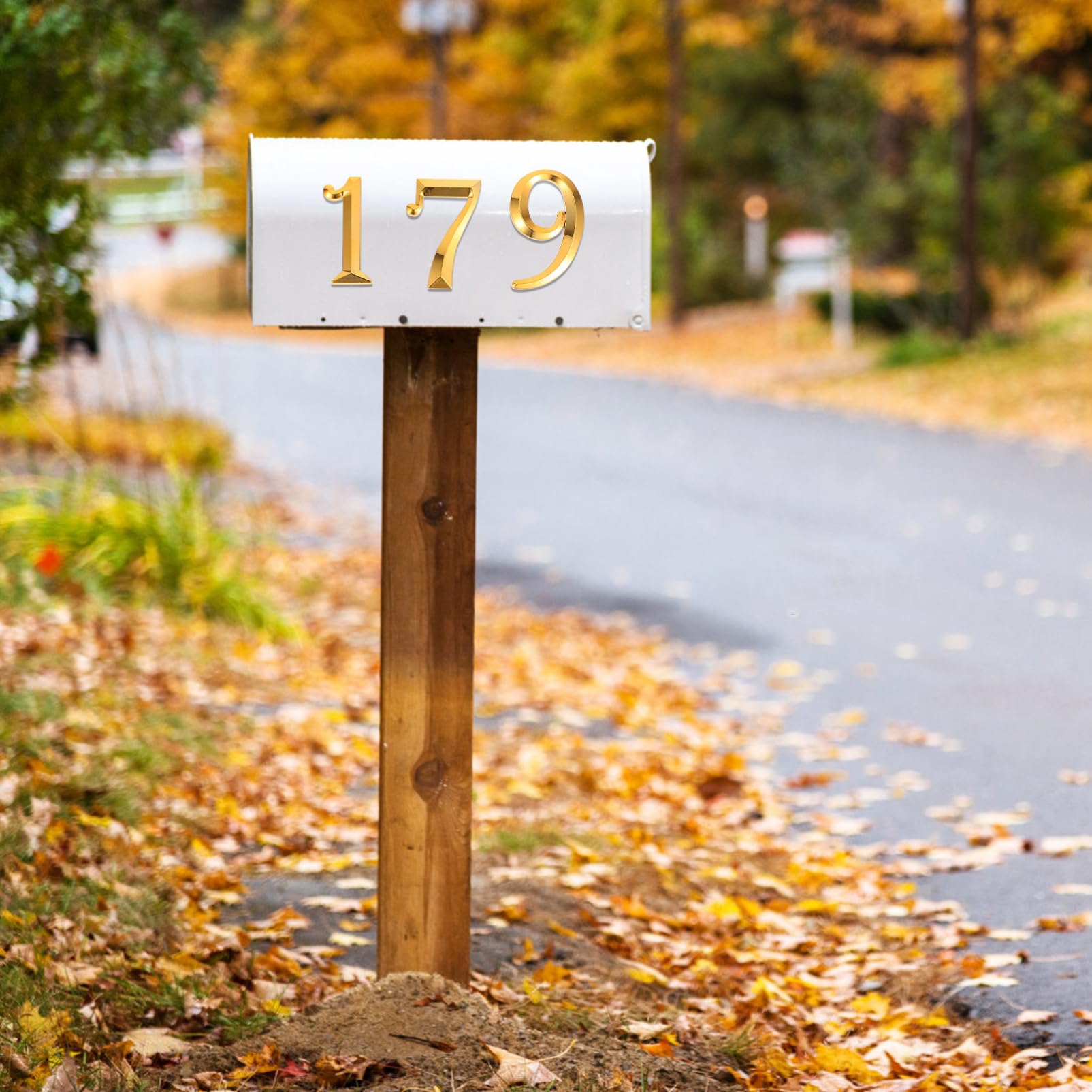 Operitacx Numeri Adesivi per Porta in Abs Oro 10 Pezzi, Numeri Moderni per Decorazioni Facili Fai da Te, per Porta D'ingresso e Appartamento
